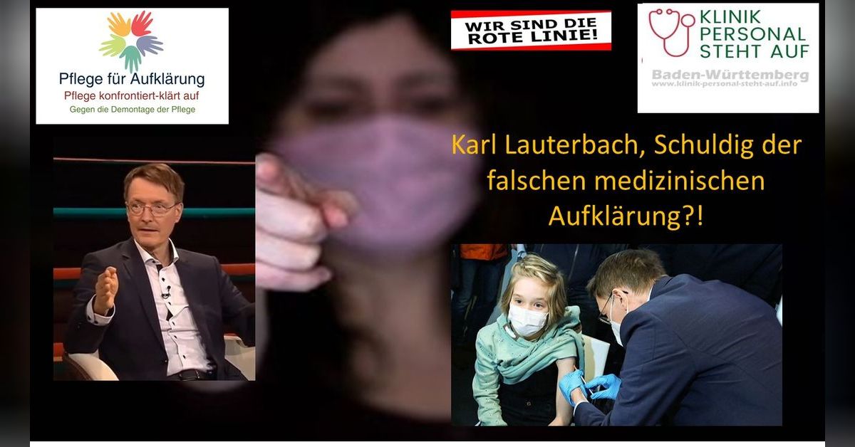 Karl Lauterbach Arzt Und Politiker schuldig Der Falschen Medizinischen 