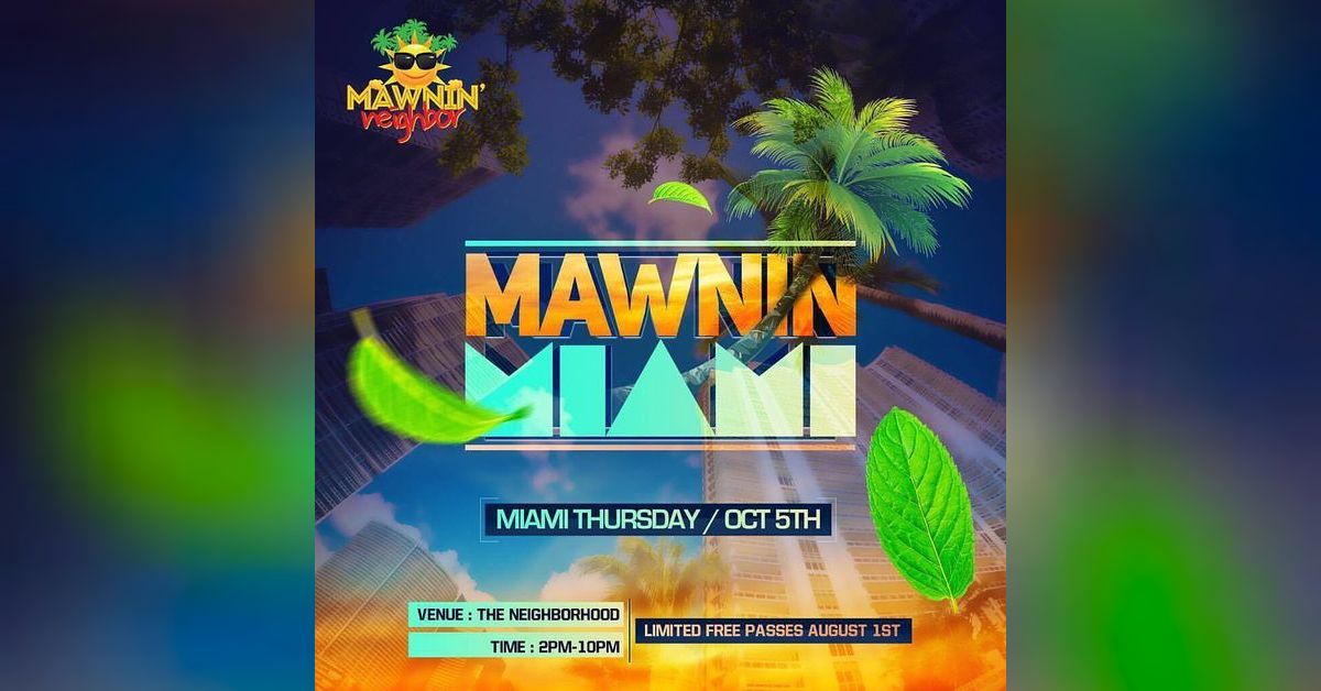 2017 MAWNIN MIAMI and GLASSHOUSE Promo Mix JEL The Soca Boss