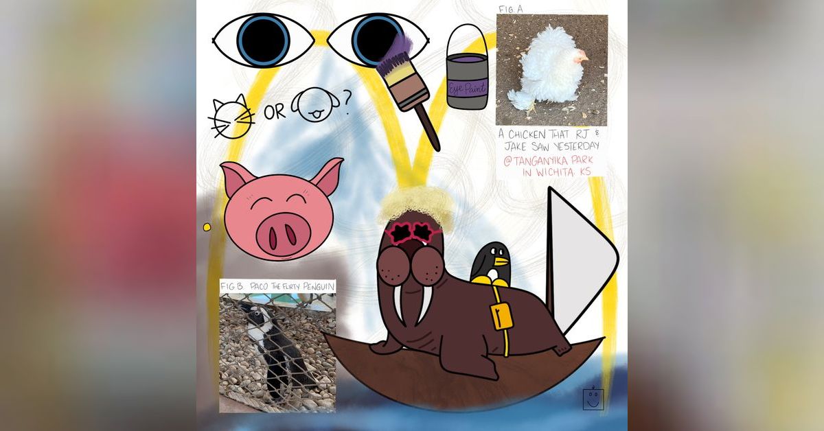 Baby Blue Pig Watering Drive Thru with Freya Walrus | Fun Facts Live!