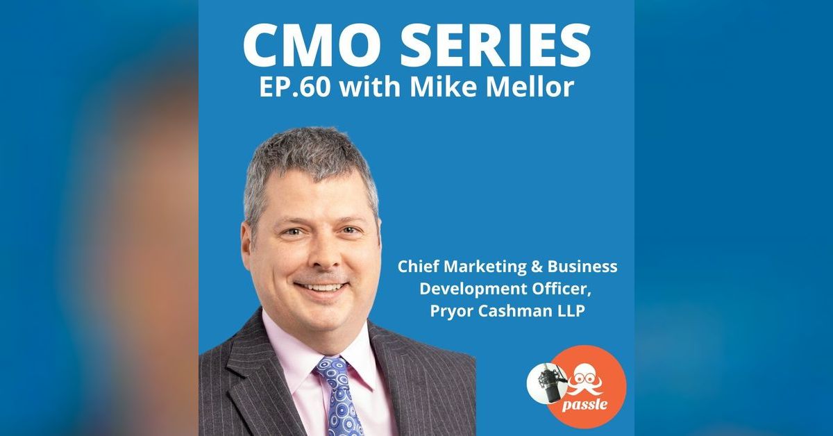 Episode 60 Mike Mellor of Pryor Cashman on the role of data in
