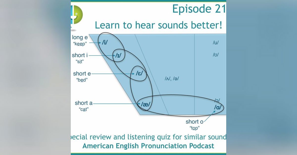 Howv 218: Learn to hear vowels to learn to pronounce them | American English ...