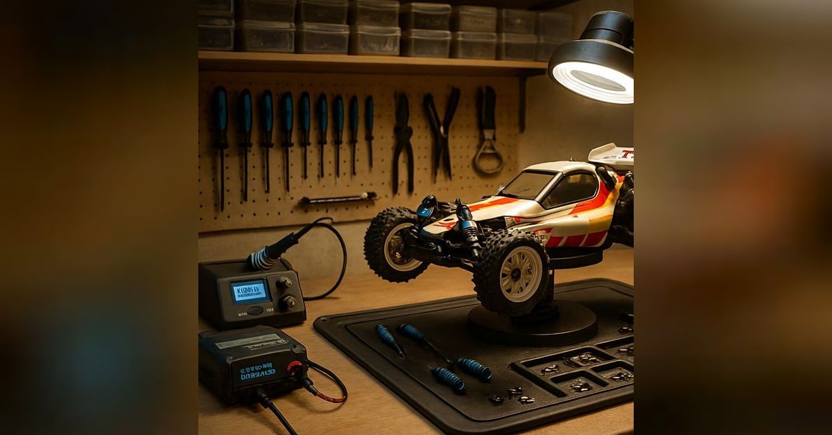 Rc Model Building Bench HOW-TO: Perfectly Set-Up an Ergonomic, Organized, Well-Lit R/C Hobby ...