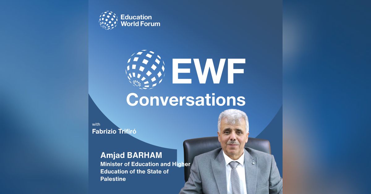 Amjad Barham, Minister of Education and Higher Education of the State ...