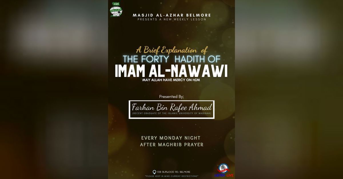 003 Hadith 1: Actions are by Their Intentions - Part 1 | 40 Hadith of ...