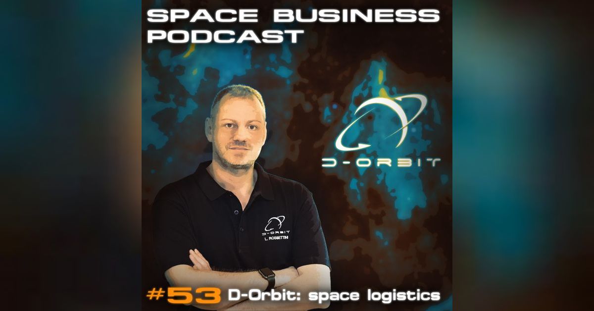 #53 Luca Rossettini, D-Orbit: space logistics | Space Business Podcast