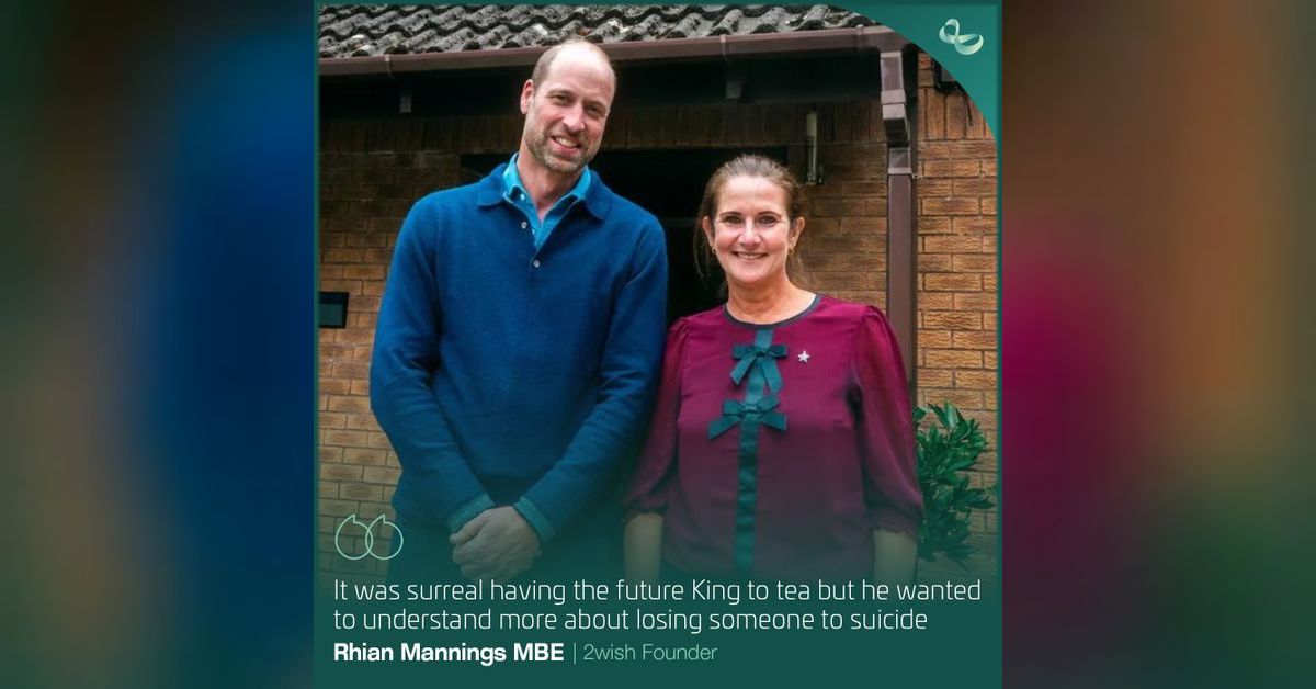 Rhian Mannings and Prince William Discuss Suicide Prevention | The ...