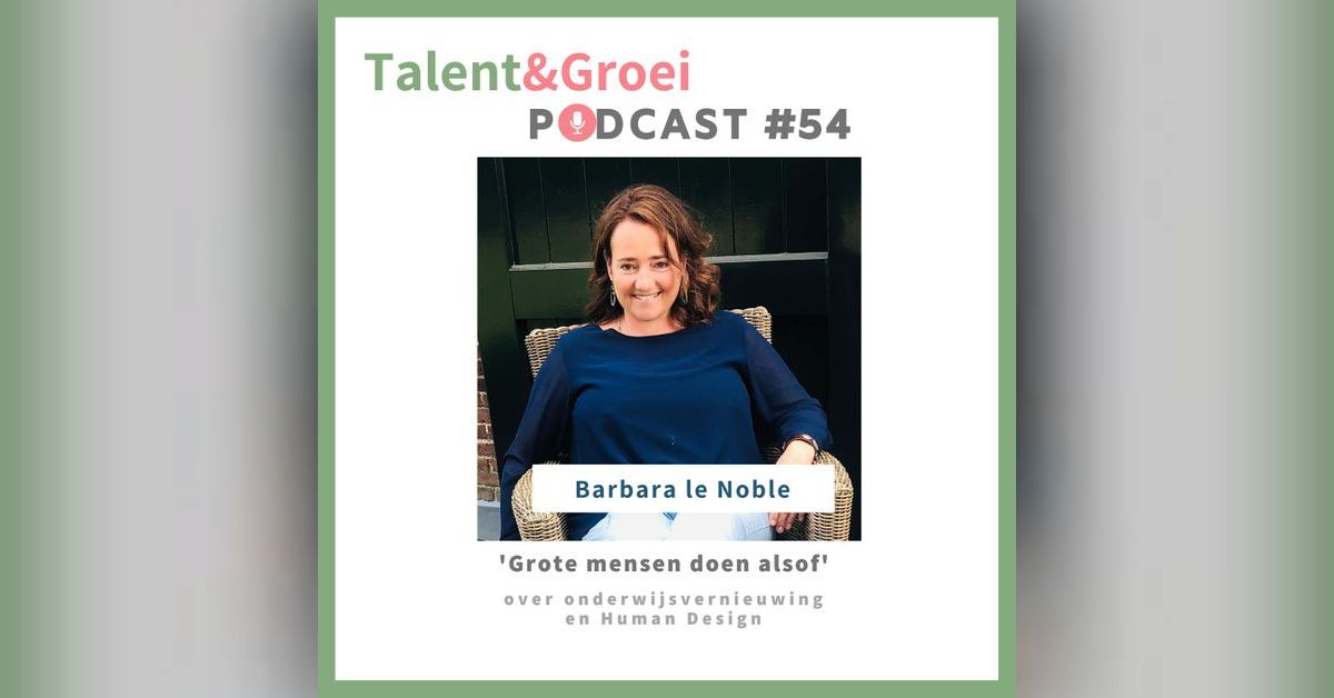 54. Grote mensen doen alsof in gesprek met Barbara le Noble over